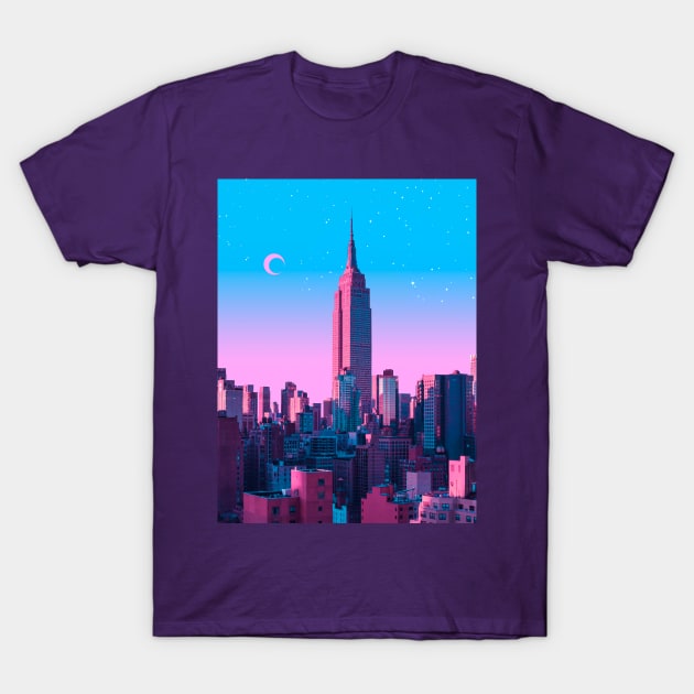 New york anime city T-Shirt by funglazie